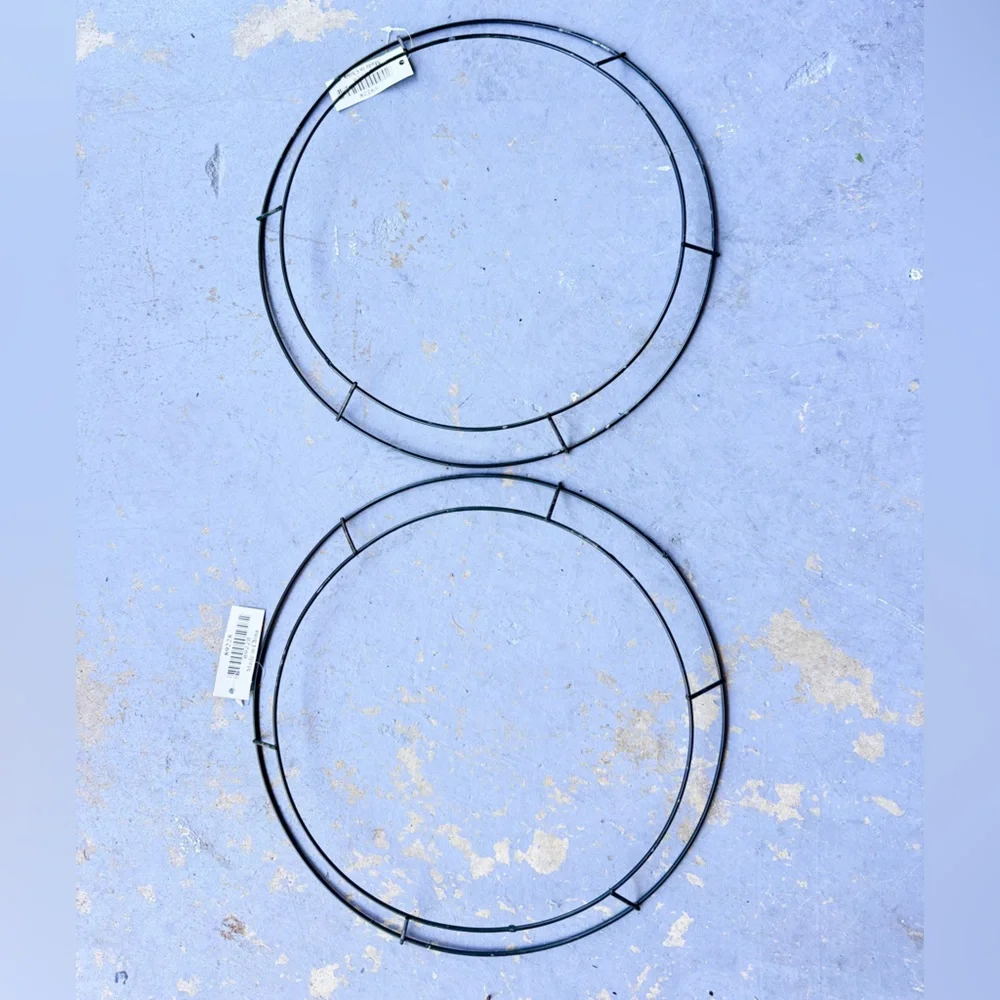 13” Round Metal Wire Wreath Ring Frame DIY Arts & Crafts Floral Wreaths & Decor